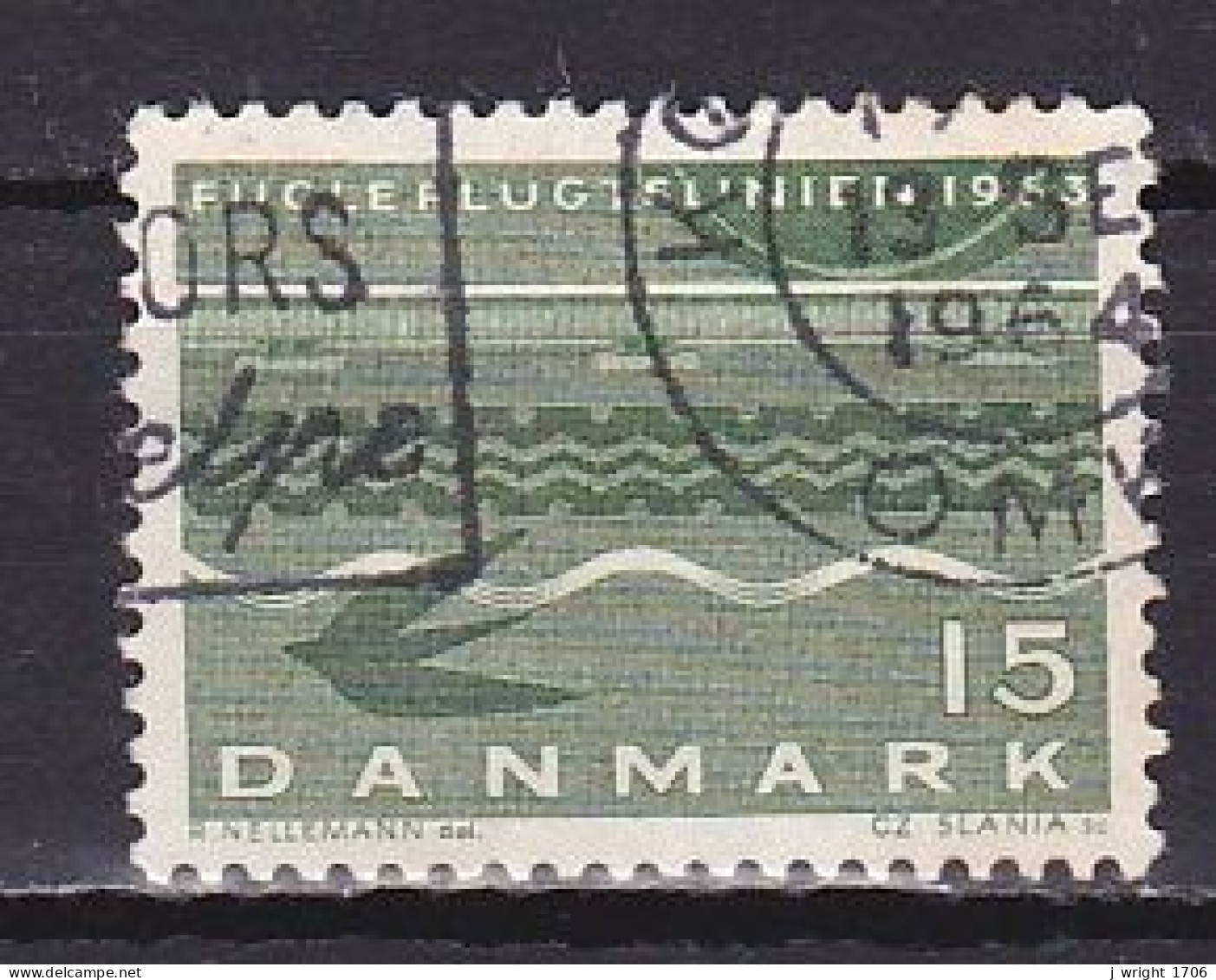 Denmark, 1963, Denmark-Germany Railway Link, 15ø, USED - Used Stamps