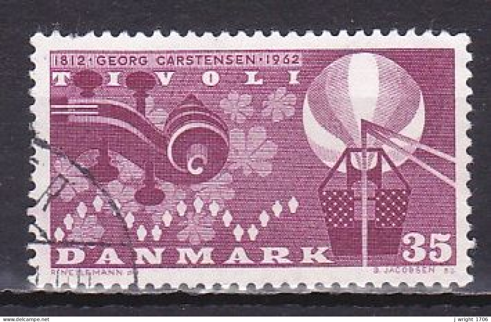 Denmark, 1962, Georg Carstensen, 35ø, USED - Usado