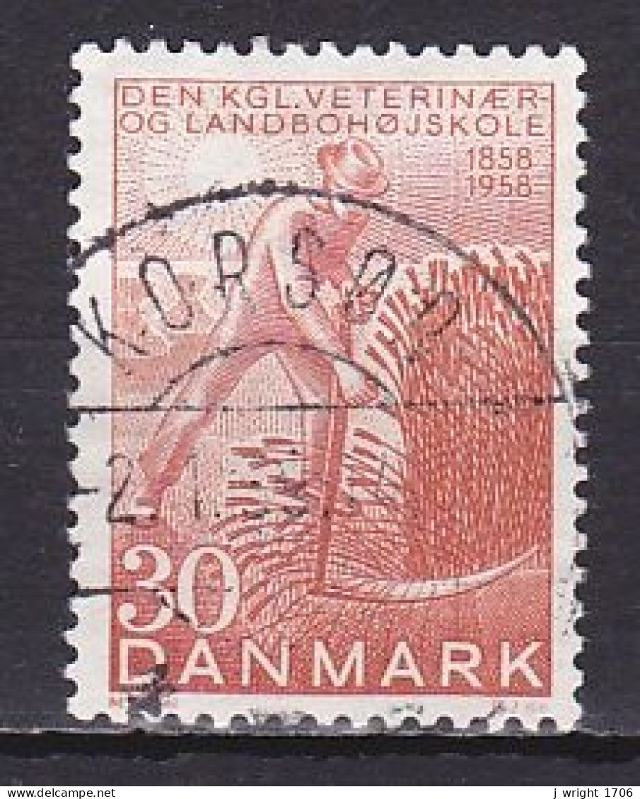 Denmark, 1958, Veterinary & Agricultural Collage Centenary, 30ø, USED - Gebraucht