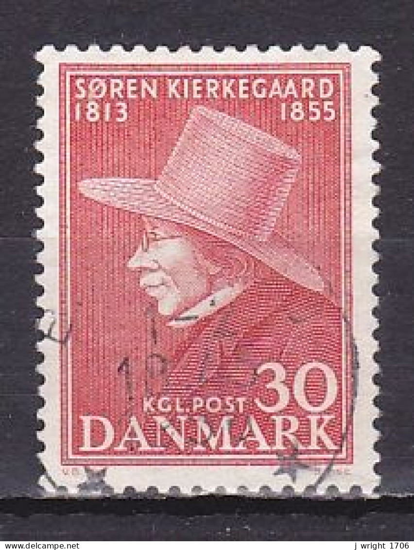 Denmark, 1955, Søren Kierkegaard, 30ø, USED - Gebruikt