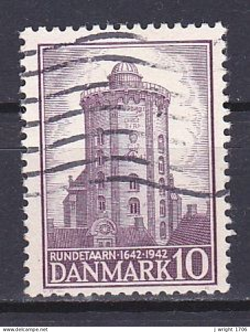 Denmark, 1942, Round Tower 300th Anniv. 10ø, USED - Usati