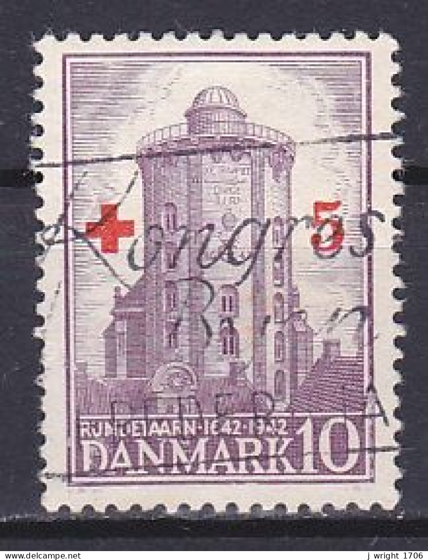 Denmark, 1944, Red Cross Surcharge, 10ø + 5ø, USED - Used Stamps