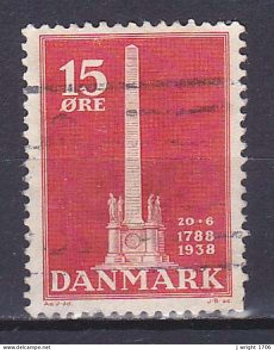 Denmark, 1938, Abolition Of Serfdom 150th Anniv, 15ø, USED - Gebraucht