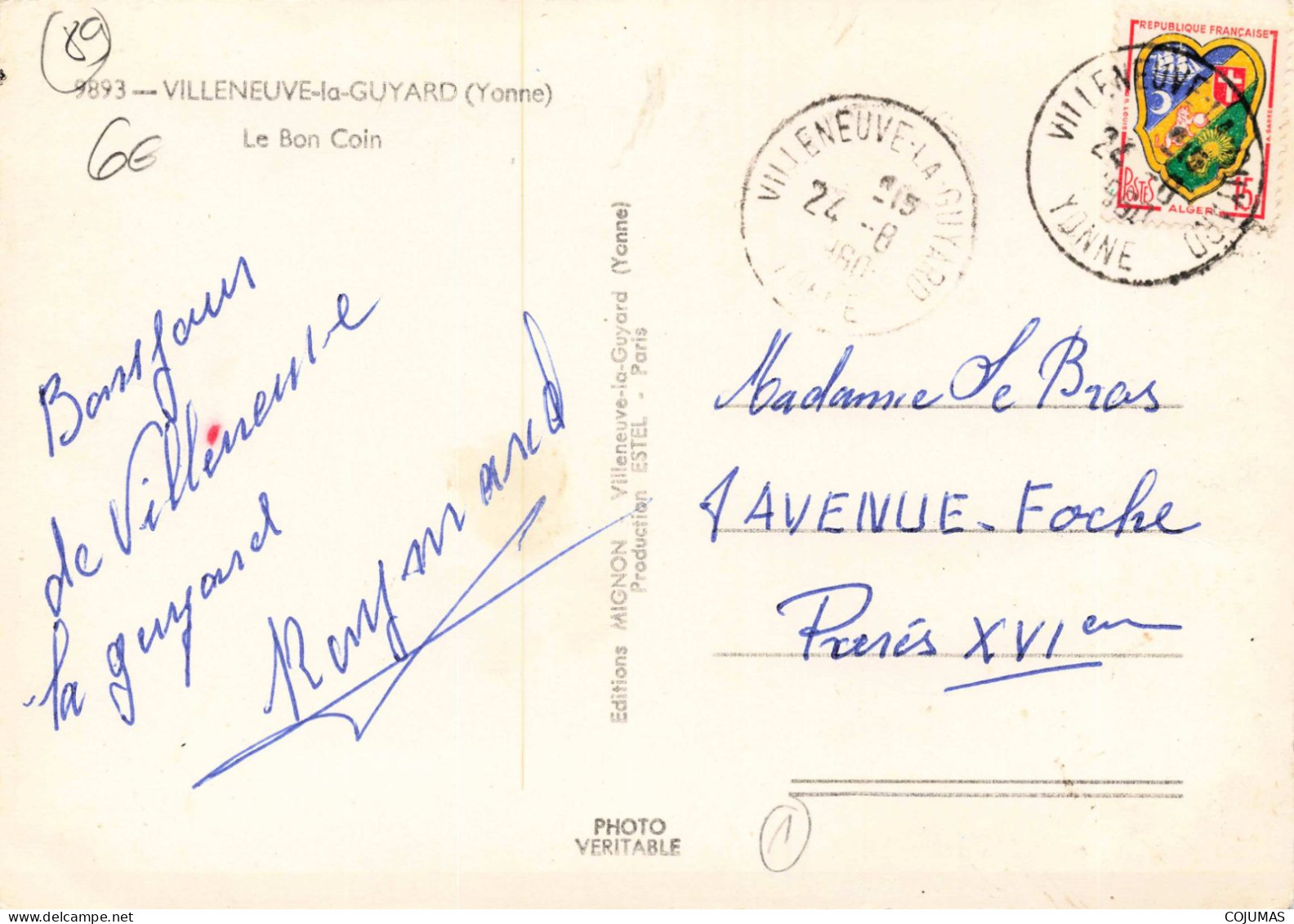 89 - VILLENEUVE LA GUYARD _S28142_ Le Bon Coin - MIGNON - CPSM 15x10 Cm - Villeneuve-la-Guyard