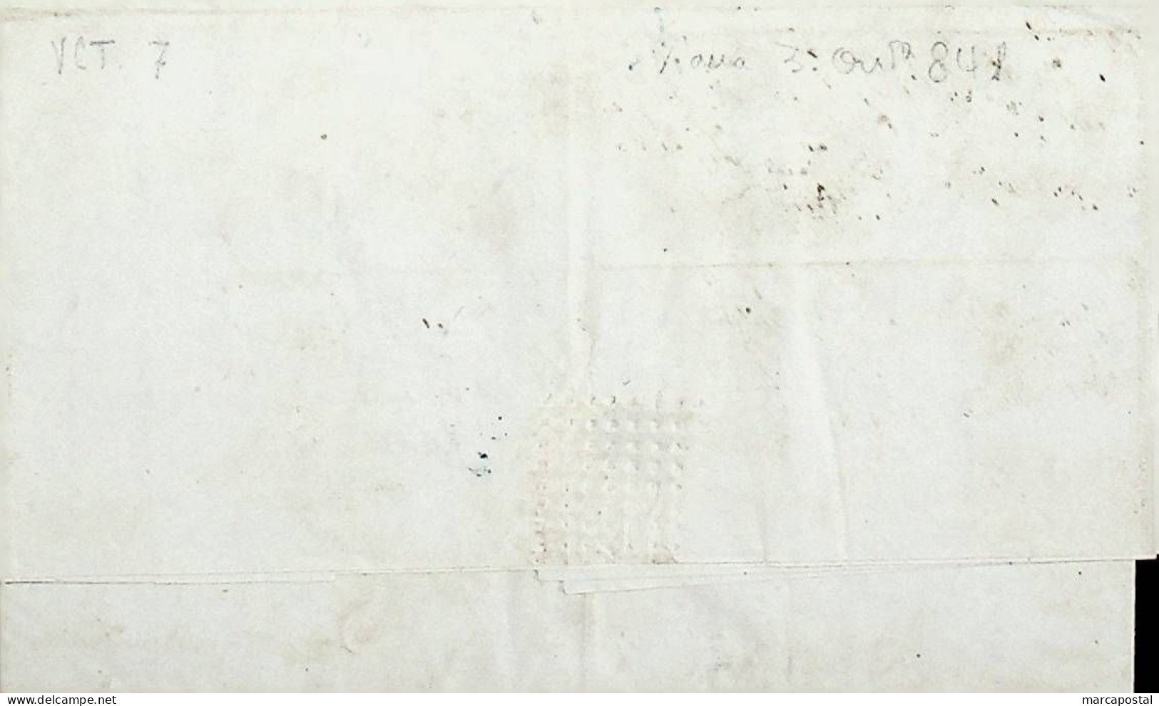 1841 Portugal Carta Pré-Filatélica Viana Do Castelo VCT 8 «VIANNA DO MINHO» Azul - ...-1853 Voorfilatelie