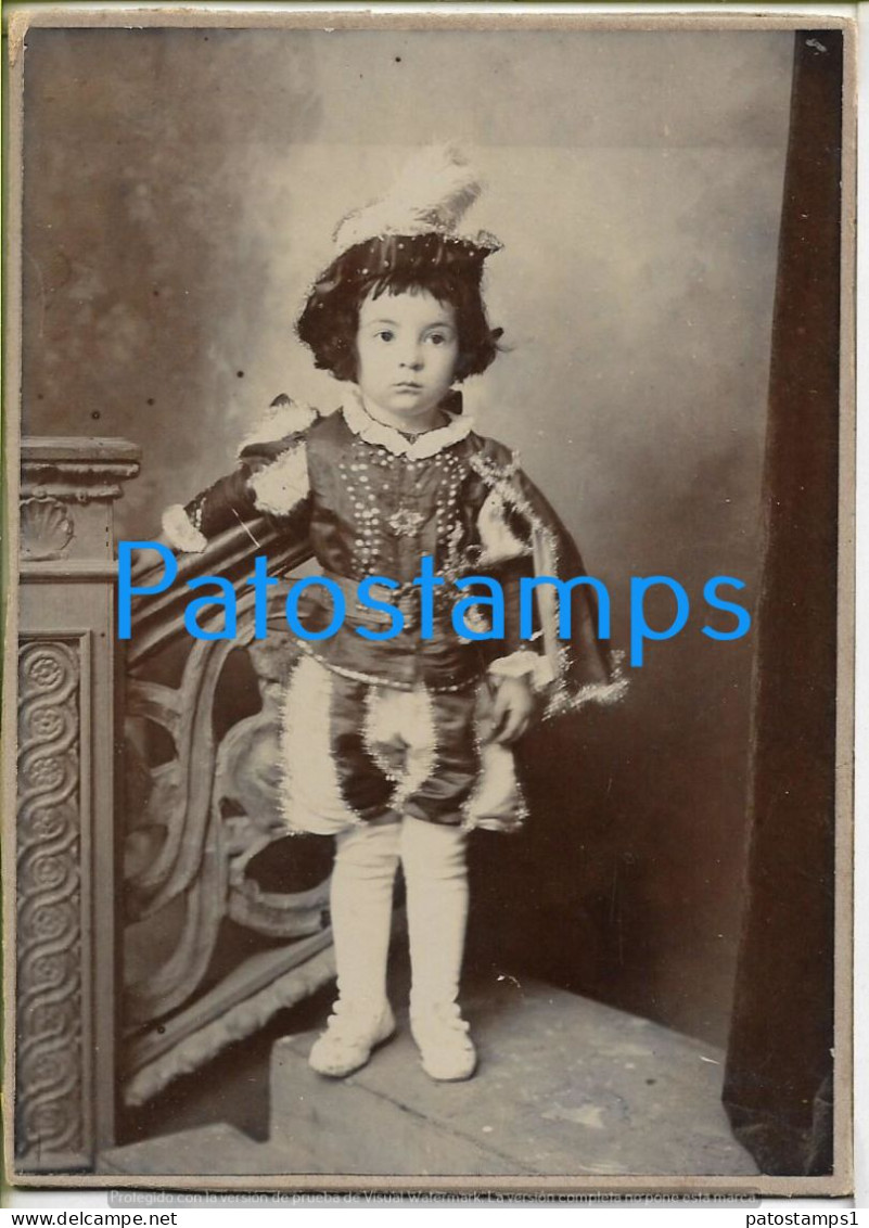 227214 REAL PHOTO COSTUMES CARNIVAL DISGUISE  MUSKETEER 10.5 X 14.5 CM NO POSTAL POSTCARD - Fotografie