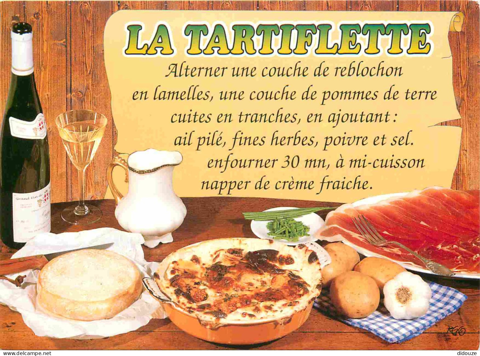 Recettes De Cuisine - Tartiflette - Gastronomie - CPM - Voir Scans Recto-Verso - Recetas De Cocina