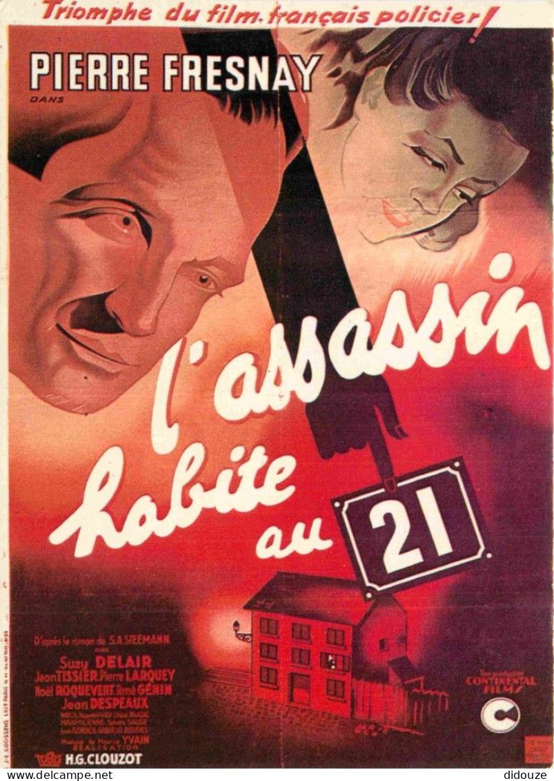 Cinema - Affiche De Film - L'assassin Habite Au 21 - Pierre Fresnay - CPM - Carte Neuve - Voir Scans Recto-Verso - Affiches Sur Carte
