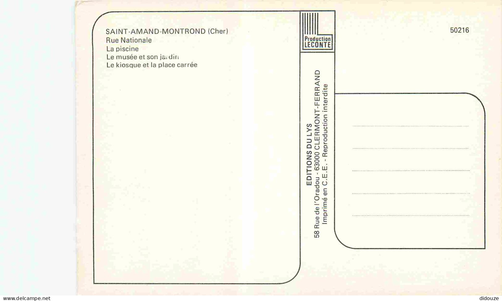 18 - Saint Amand Montrond - Multivues - Automobiles - Piscine - CPM - Carte Neuve - Voir Scans Recto-Verso - Saint-Amand-Montrond