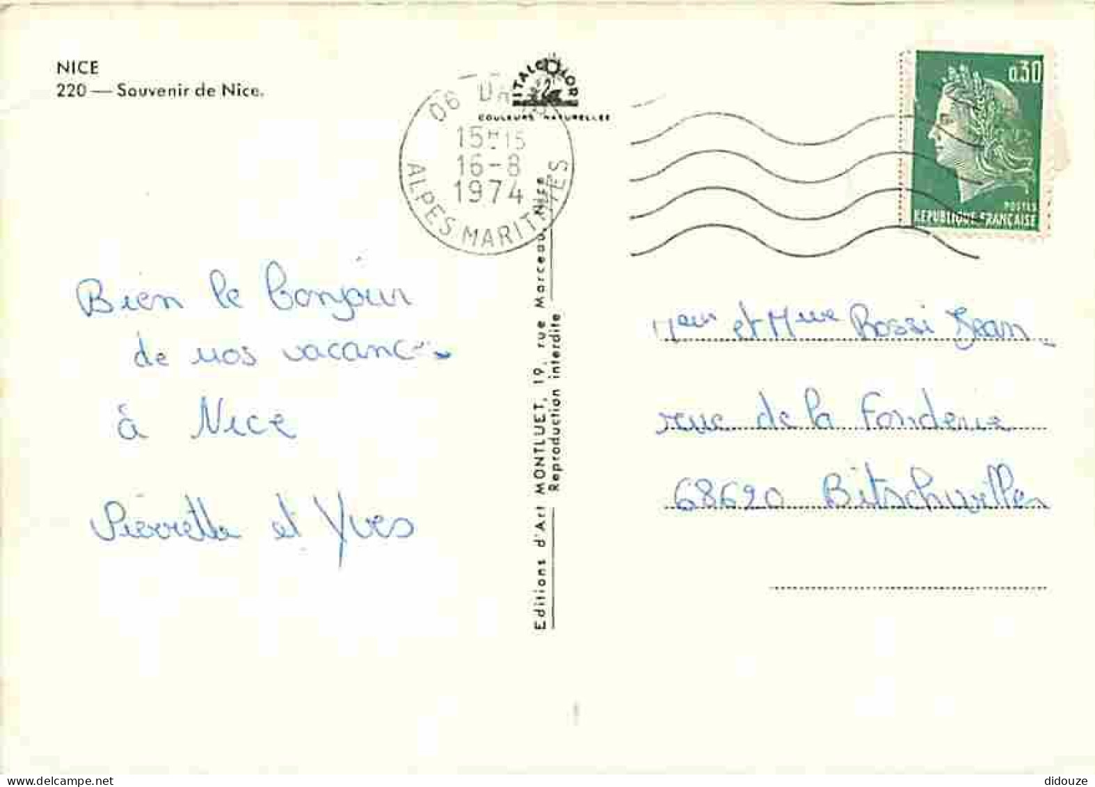 06 - Nice - Multivues - CPM - Voir Scans Recto-Verso - Cartas Panorámicas