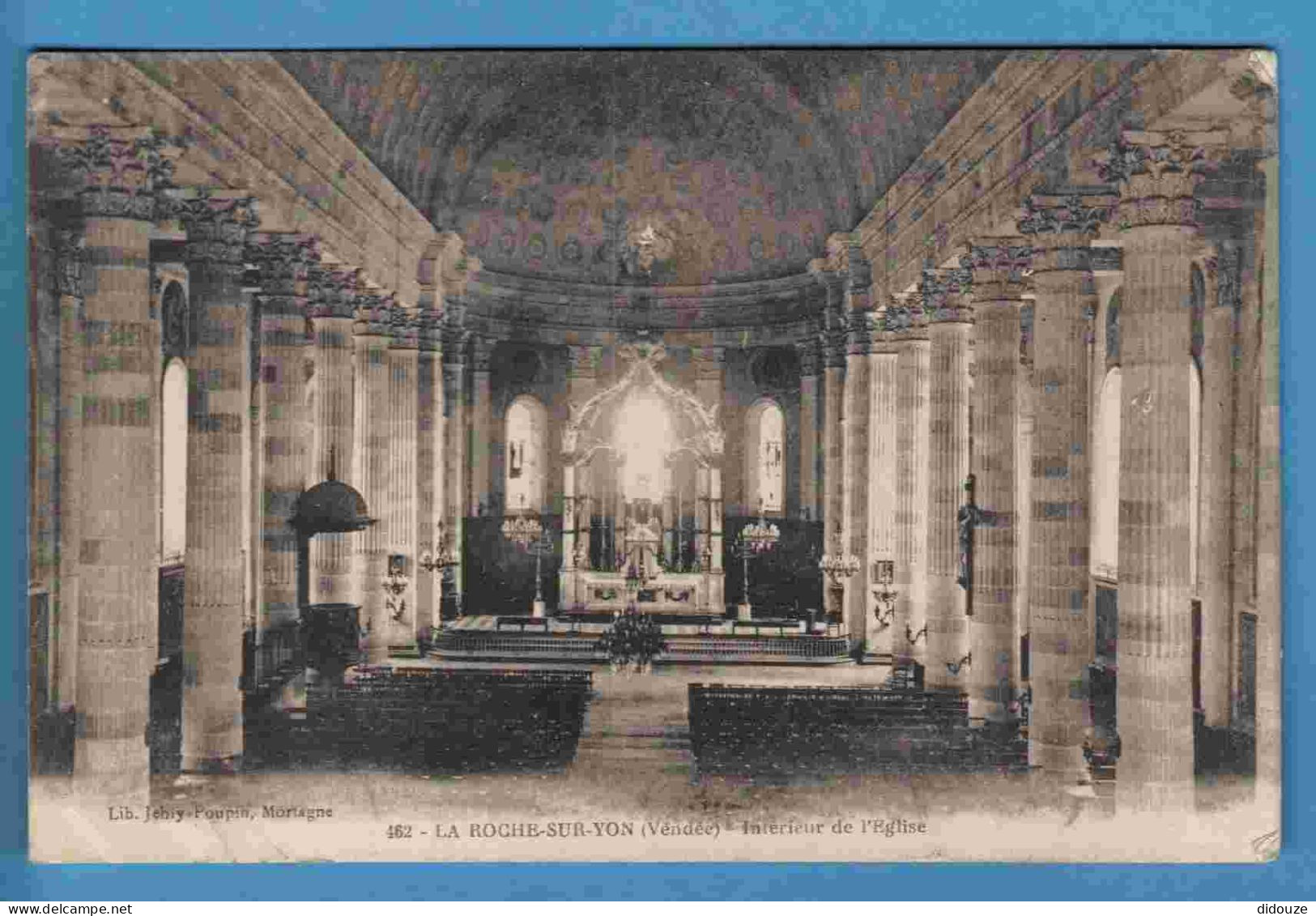 85 - La Roche Sur Yon - Intérieur De L'Eglise - Ecrite En 1916 - Drancy