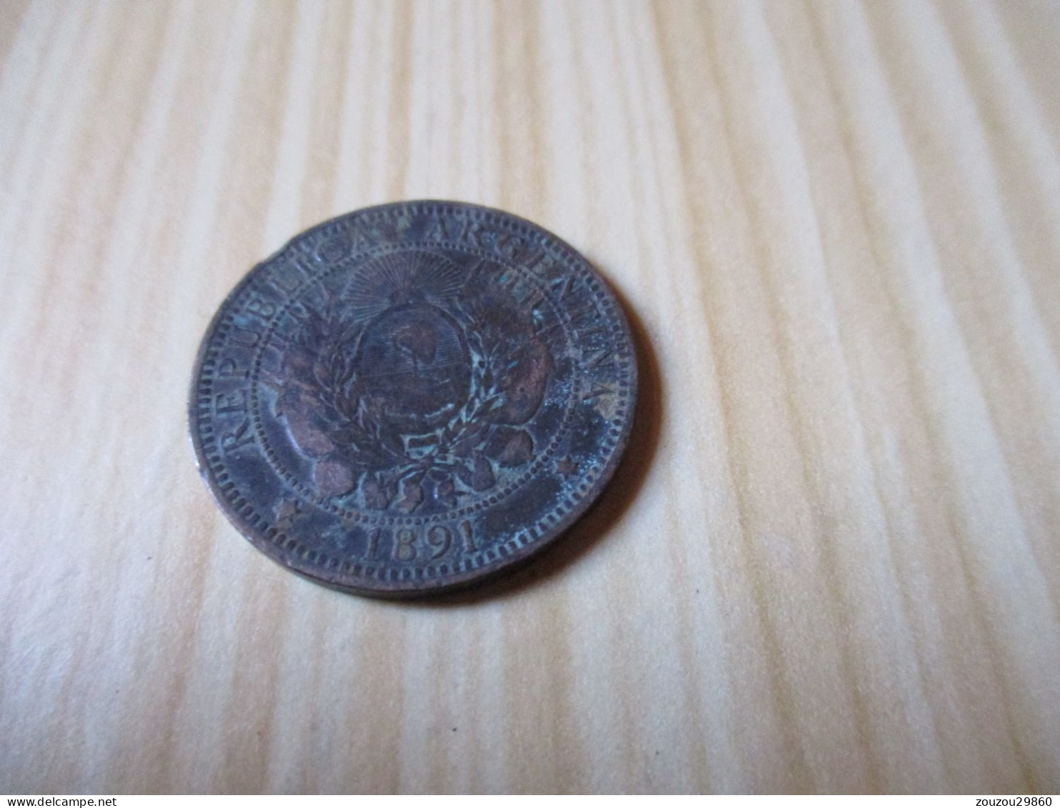 Argentine - 2 Centavos 1891.N°255. - Argentina