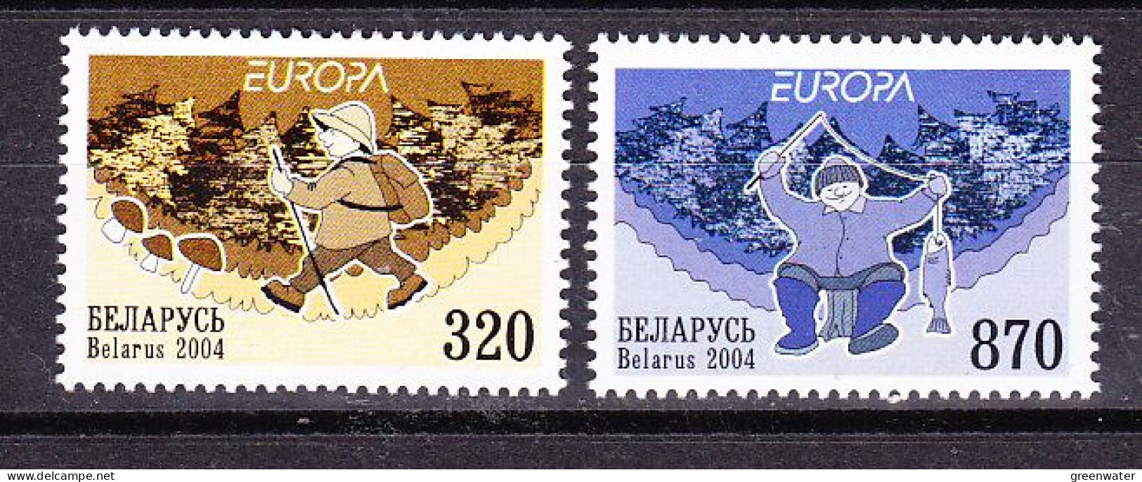 Europa Cept 2004 Belarus 2v ** Mnh (59549) Rock Bottom - 2004