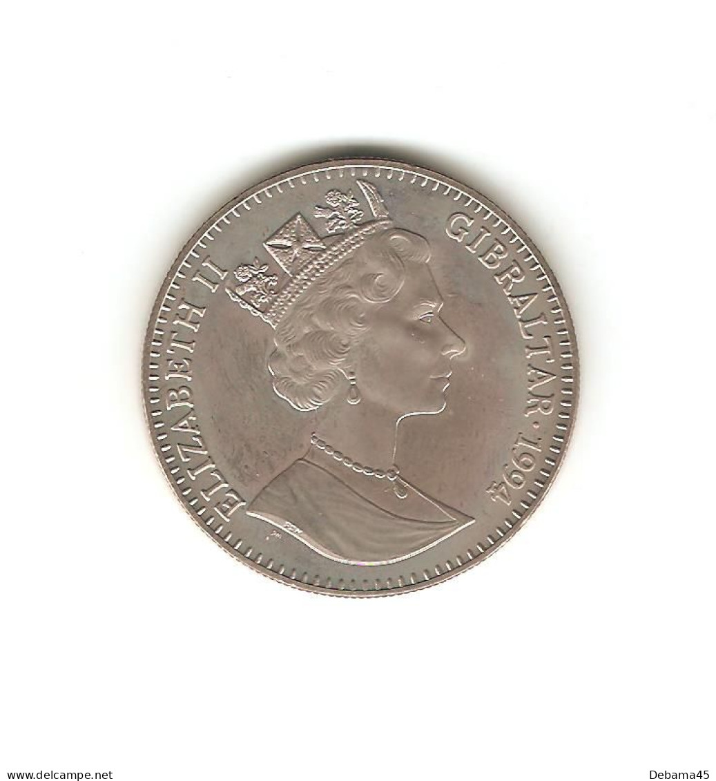 638/ GIBRALTAR : Elizabeth II : 1 Royal 1994 (copper-nickel - 28,60 Grammes) Pékinois - Gibraltar