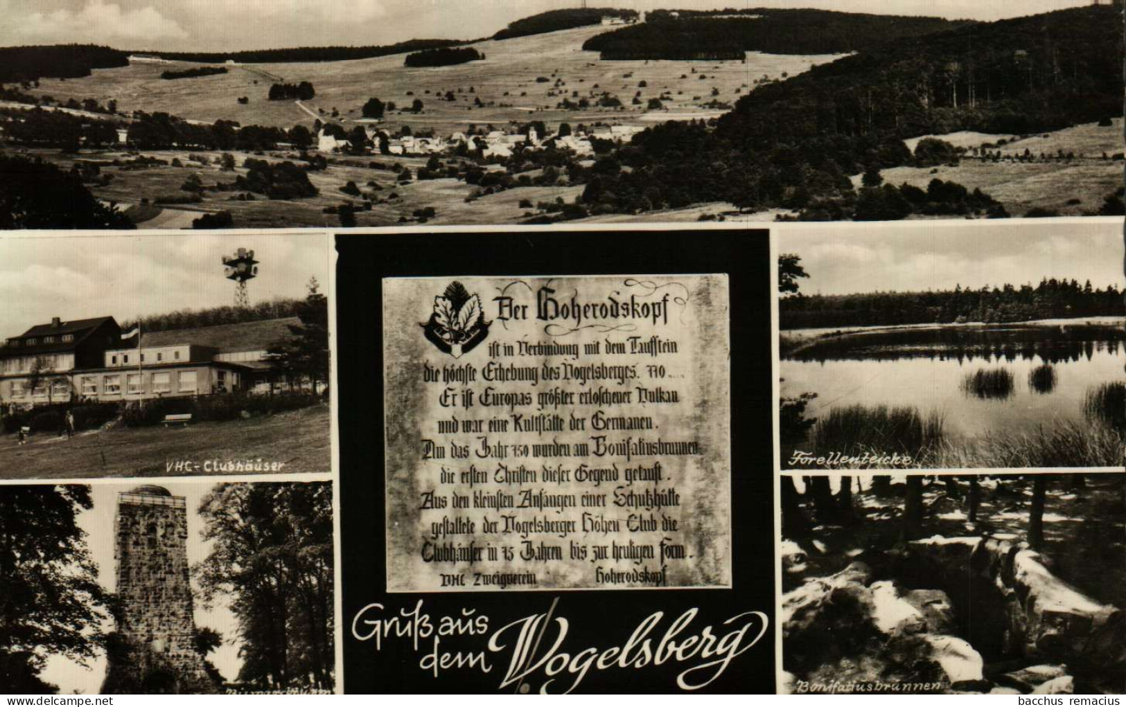 Gruss Aus Dem VOGELSBERG - DER HOHERODSKOPF - Der Berggasthof - Clubwirt : H.Hochfeld - Lauterbach