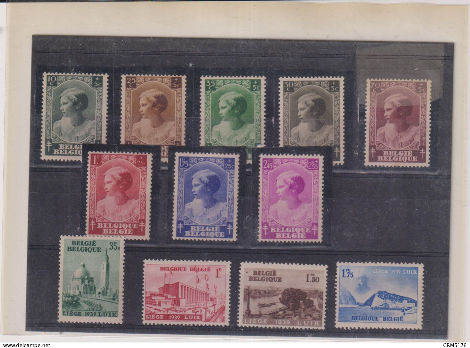 BELGIQUE-TP N° 458/465-484/487-XX-MNH-1937 - Unused Stamps