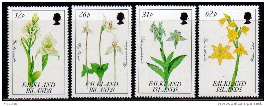 FALKLAND - N°549/552 ** (1991) Orchidées - Falkland