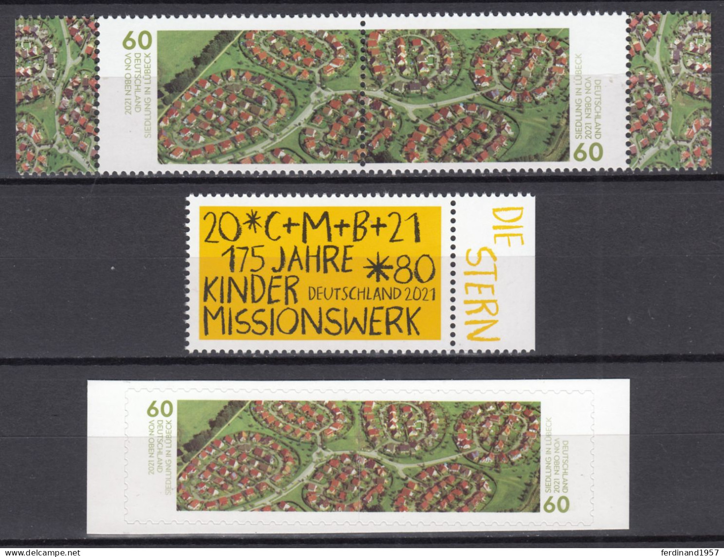 BRD 2021 Mi.3580-3584-(3583-35849-SK) Postfrische Lot**Wohnsiedlung In Lübeck, 175. J. Kindermissionswerk - Unused Stamps
