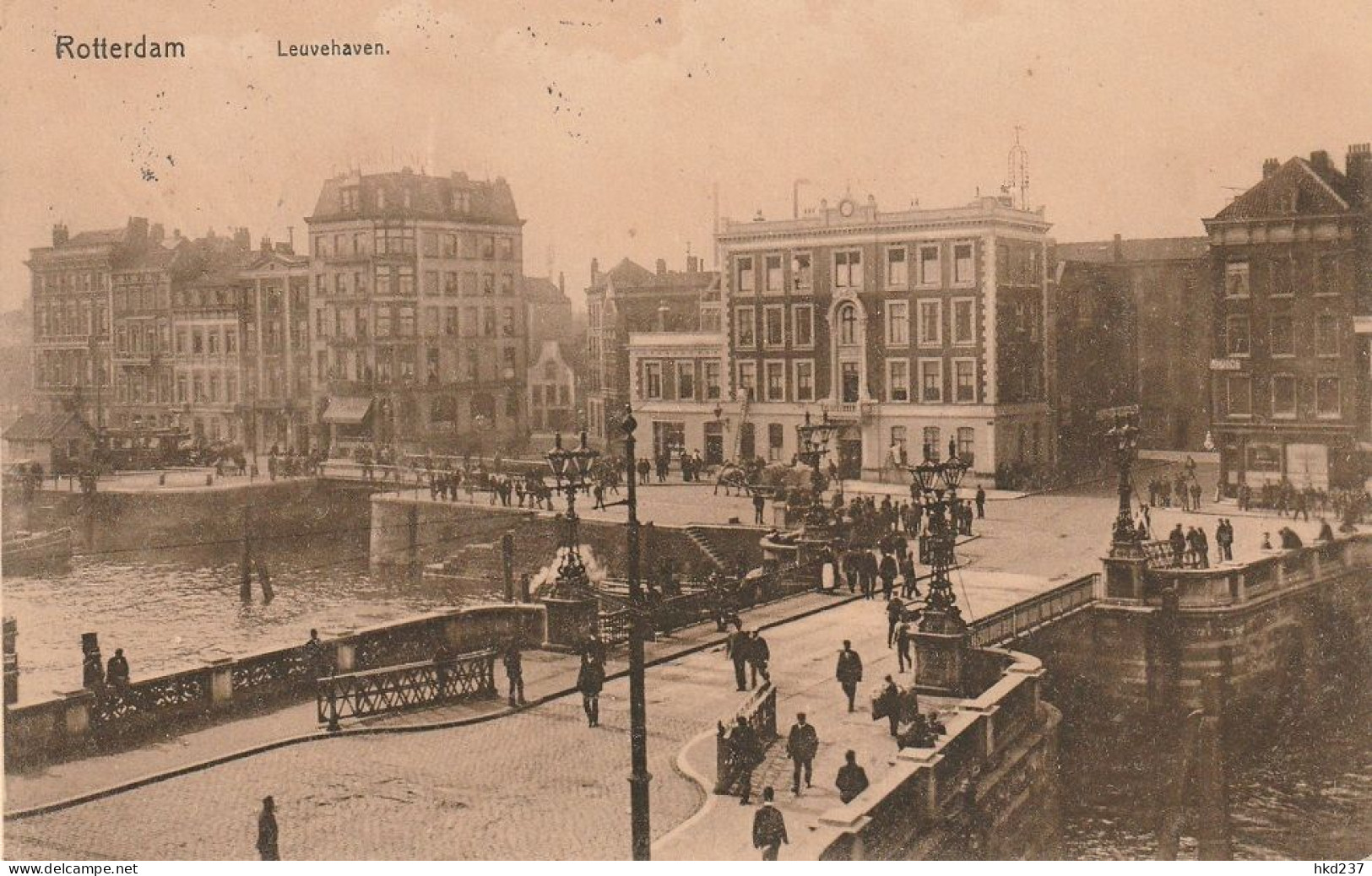 Rotterdam Leuvehaven Levendig Tram Verkeer # 1910     3933 - Rotterdam