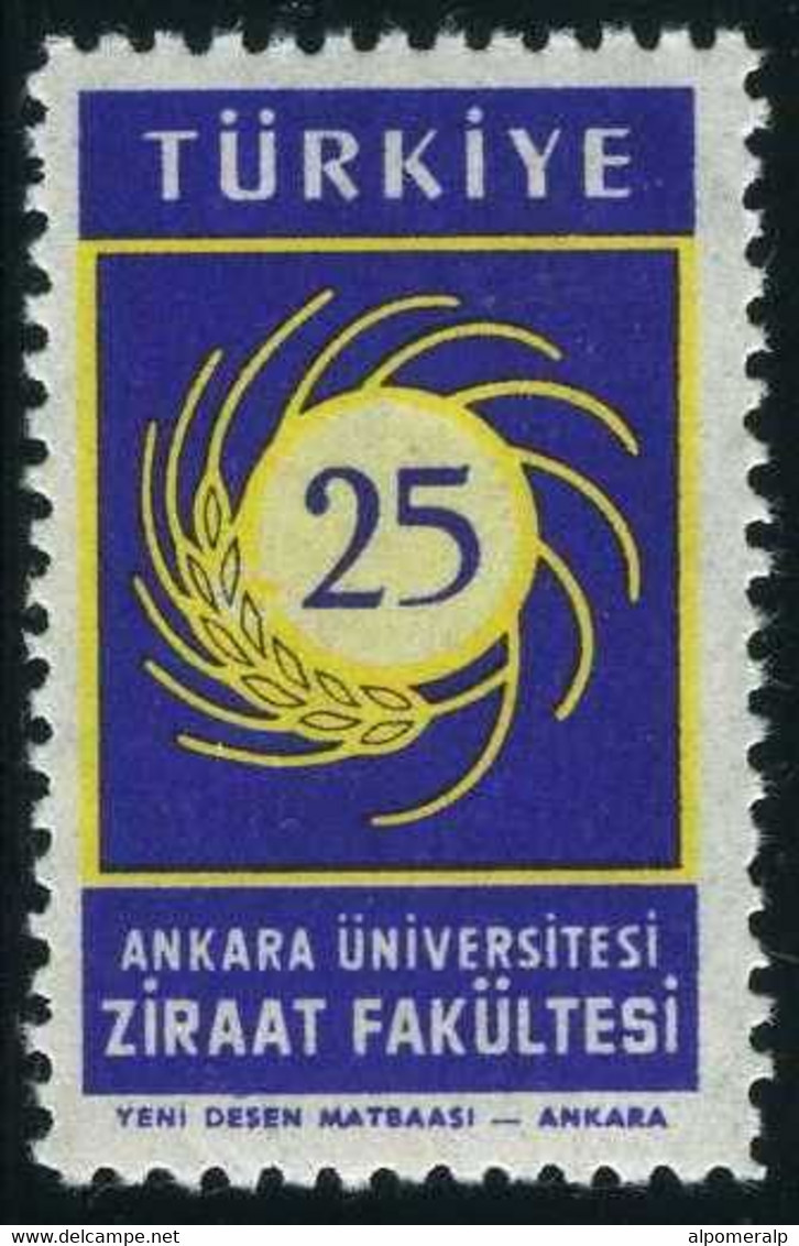 Türkiye 1959 Mi 1617 MNH Ankara University Faculty Of Agriculture, 25th Anniversary - Nuovi