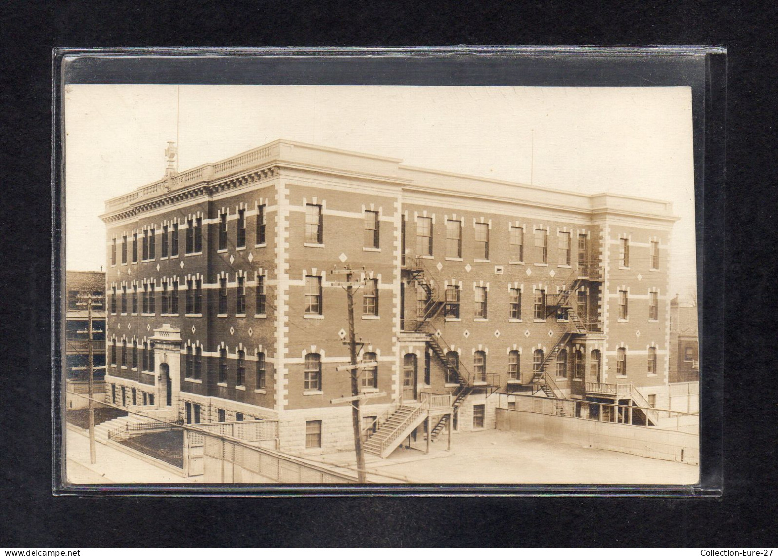 (16/04/24) CANADA-CPA QUEBEC - MONTREAL - CARTE PHOTO ACADEMIE SAINTE PHILOMENE DE ROSEMONT - Montreal