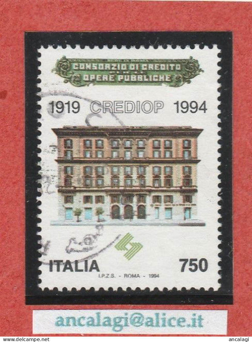 USATI ITALIA 1994 - Ref.0708 "CONSORZIO DI CREDITO" 1 Val. - - 1991-00: Gebraucht