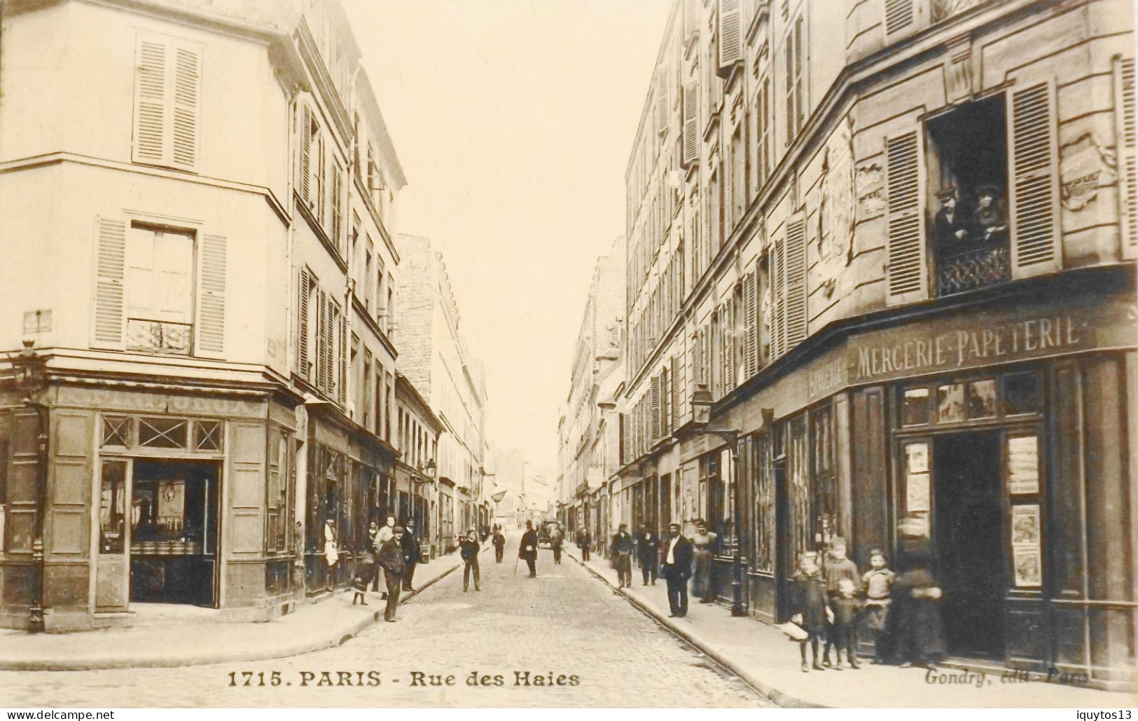 CPA. [75] > PARIS > N° 1715 - Rue Des Haies (XXe Arrt.) - TBE - Paris (20)