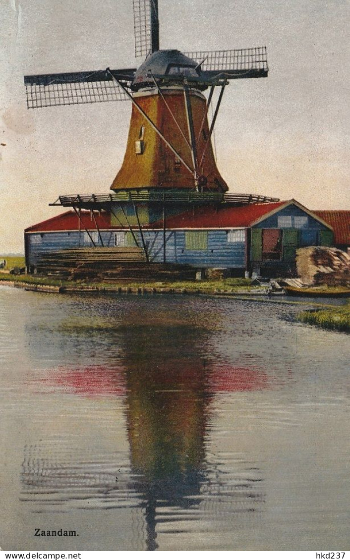 Zaandam Papiermolen Aan Het Water Militair Verzonden  # 1928     4371 - Zaandam