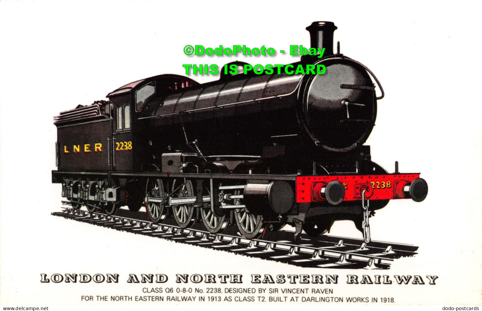 R380292 London And North Eastern Railway. Class 06. 0. 8. 0. No. 2238. Designed - Autres & Non Classés