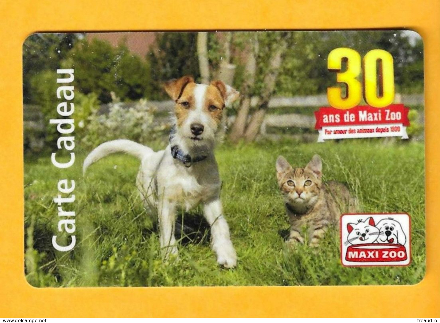 Carte Cadeau MAXI ZOO - 4 - 30 Ans De Maxi Zoo - France - Gift Cards