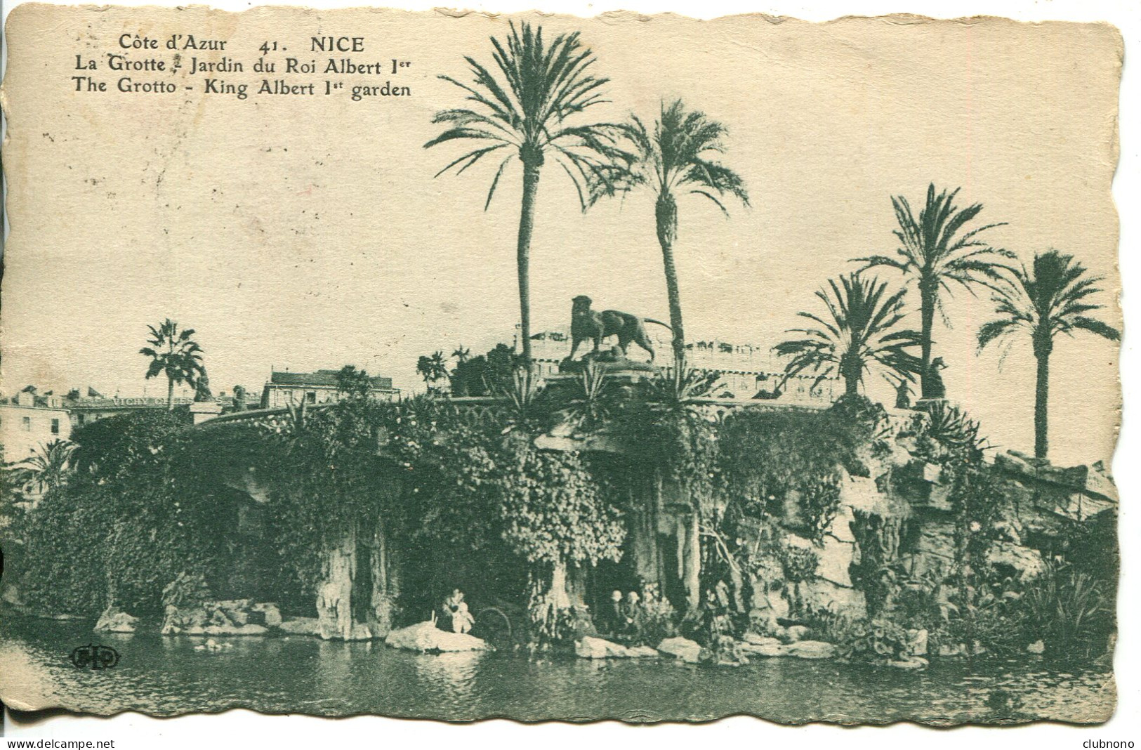 CPA - NICE - GROTTE DU JARDIN DU ROI ALBERT 1er - Parques, Jardines