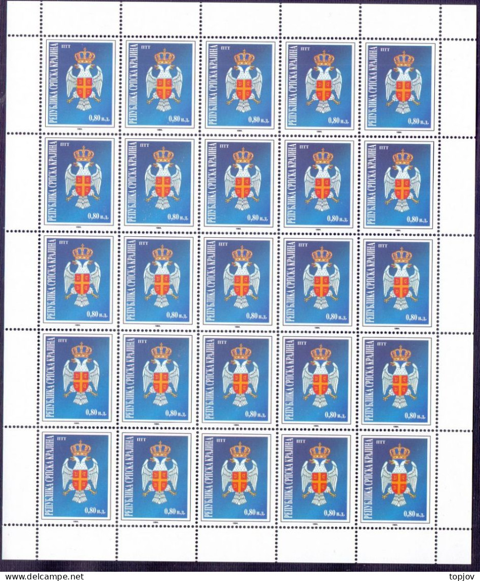 CROATIA -KRAJINA - CULTURE, TRADITION, COAT OF ARMS RSK, Sv. SIMEON, THE VUČEDOL DOVE - **MNH - 1984 - Croatia