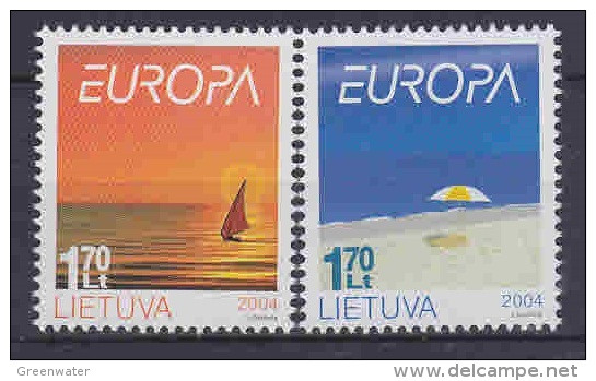 Europa Cept 2004 Lithuania 2v ** Mnh (59550B) Rock Bottom - 2004
