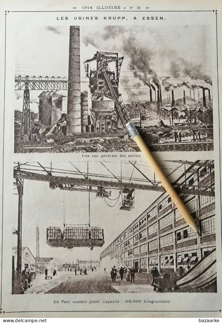 ESSEN (D) 1915 / LES USINES KRUPP A ESSEN  / UNE VUE GÉNÉRALE DES USINES - Non Classificati