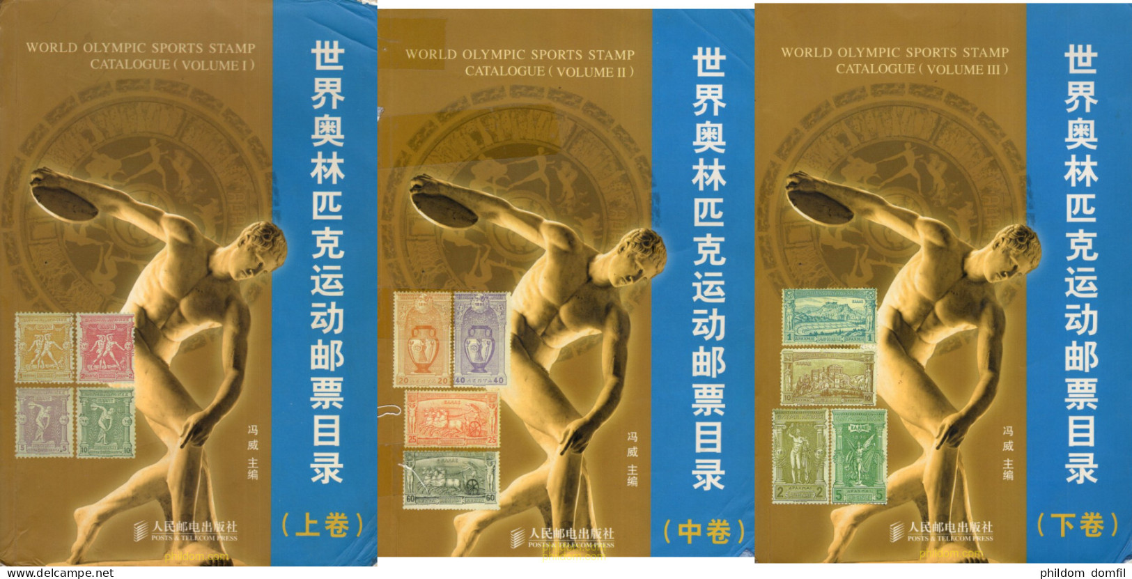 Catalogue World Olympic Sports Stamps Catalogue (volume 1,2,3) De Segunda Mano - Topics