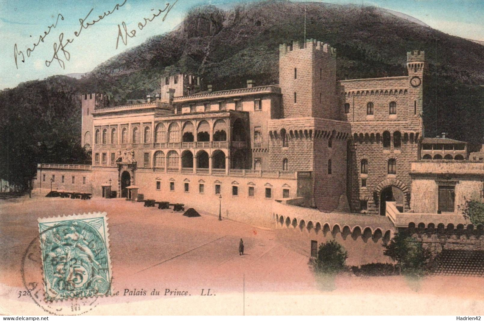 RECTO/VERSO - CPA - MONACO - LE PALAIS DU PRINCE - 1905 - Prince's Palace