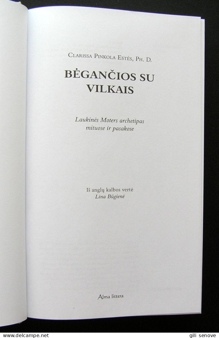 Lithuanian Book / Bėgančios Su Vilkais By Clarissa Pinkola Estes 2005 - Cultural