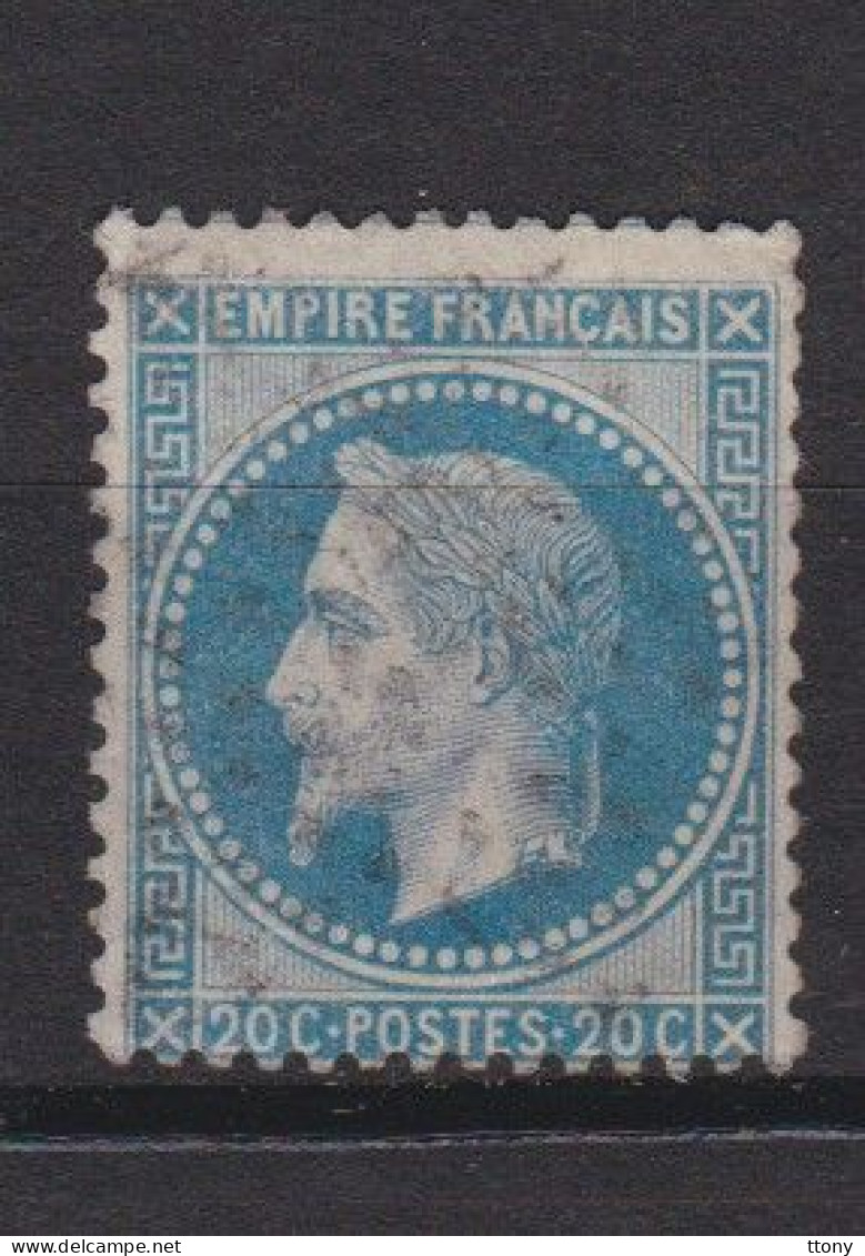 1 Timbre N° 29         Napoléon III   Lauré   Oblitéré    20 C  Bleu - 1863-1870 Napoléon III Lauré