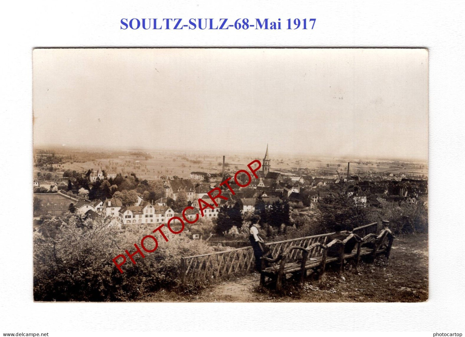 SOULTZ-SULZ-68-MAI 1917-CARTE PHOTO Allemande-GUERRE 14-18-1 WK-Militaria - Soultz