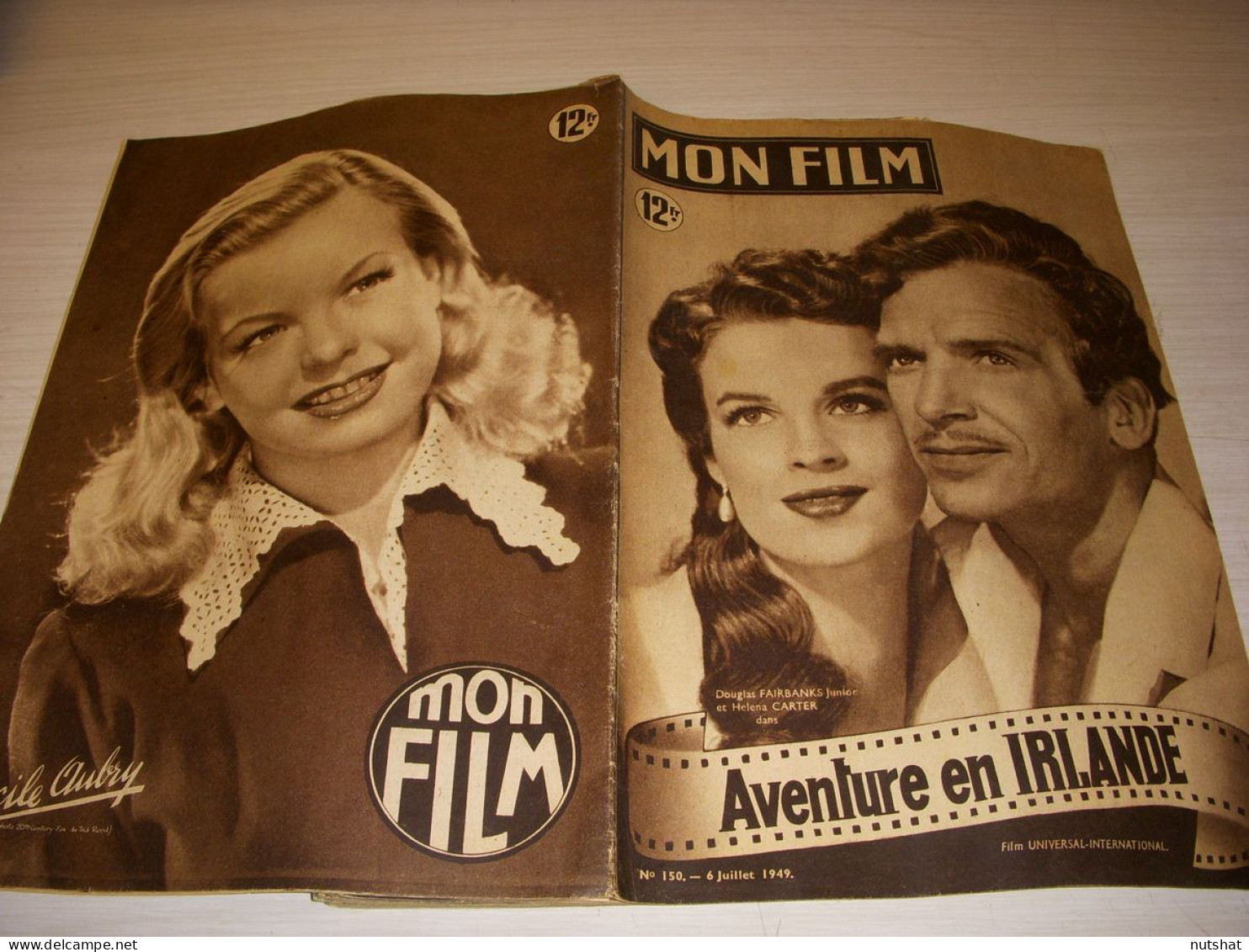 CINEMA MON FILM 150 06.07.1949 D. FAIRBANKS AVENTURE En IRLANDE Fernand LEDOUX - Cinéma/Télévision