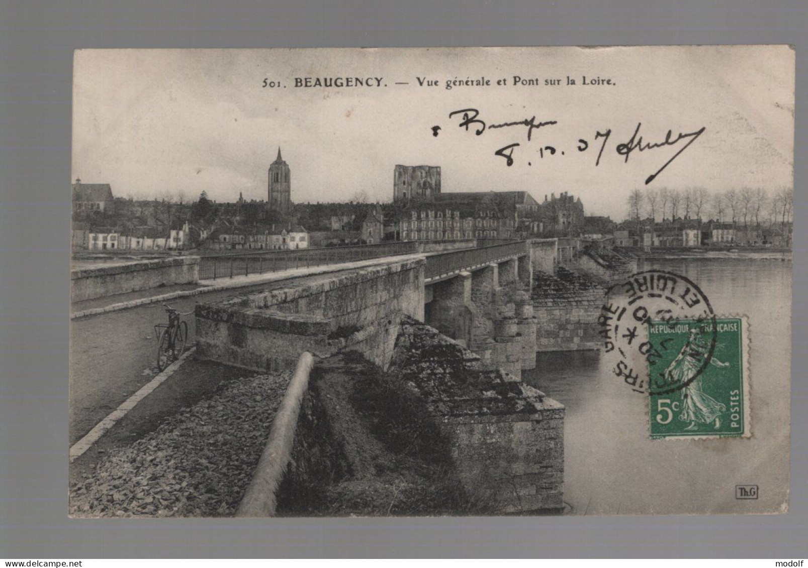 CPA - 45 - Beaugency - Vue Générale Et Pont Sur La Loire - Circulée En 1907 - Beaugency