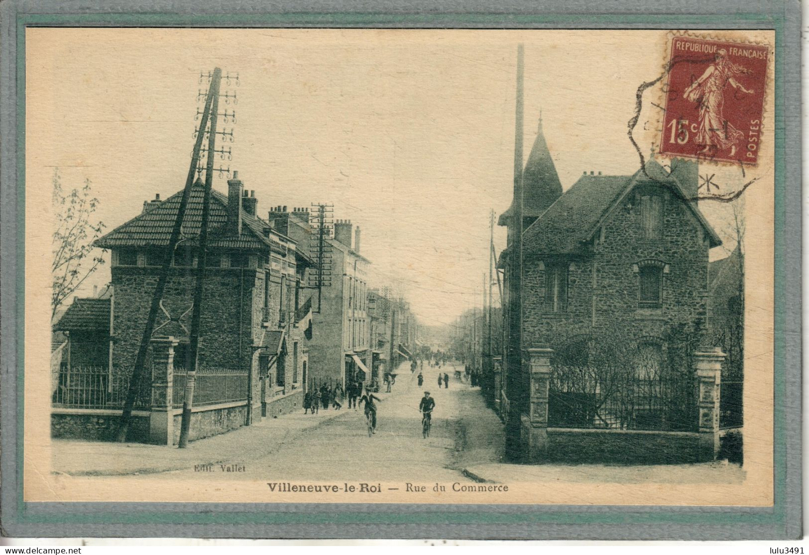 CPA (94) VILLENEUVE-le-ROI - Aspect De La Rue Du Commerce En 1932 - Villeneuve Le Roi