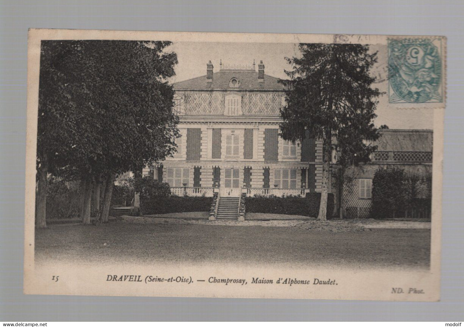 CPA - 91 - Draveil - Champrosay, Maison D'Alphonse Daudet - Circulée - Draveil