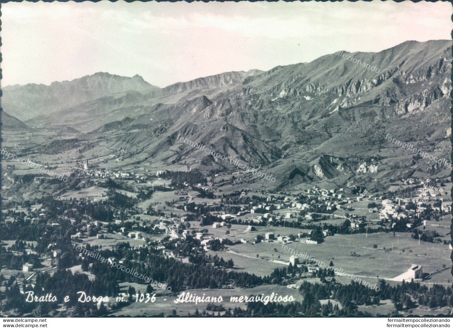 L281 Cartolina Bratto E Dorga Panorama Provincia Di Bergamo - Bergamo