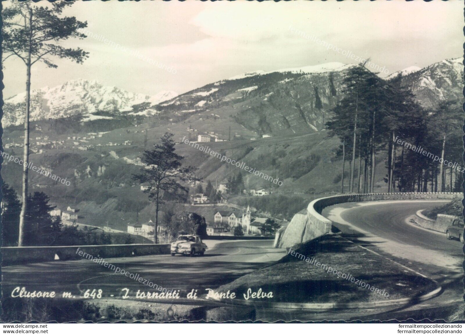 L212 Cartolina Clusone I Tornanti Di Ponte Selva Provincia Di Bergamo - Bergamo