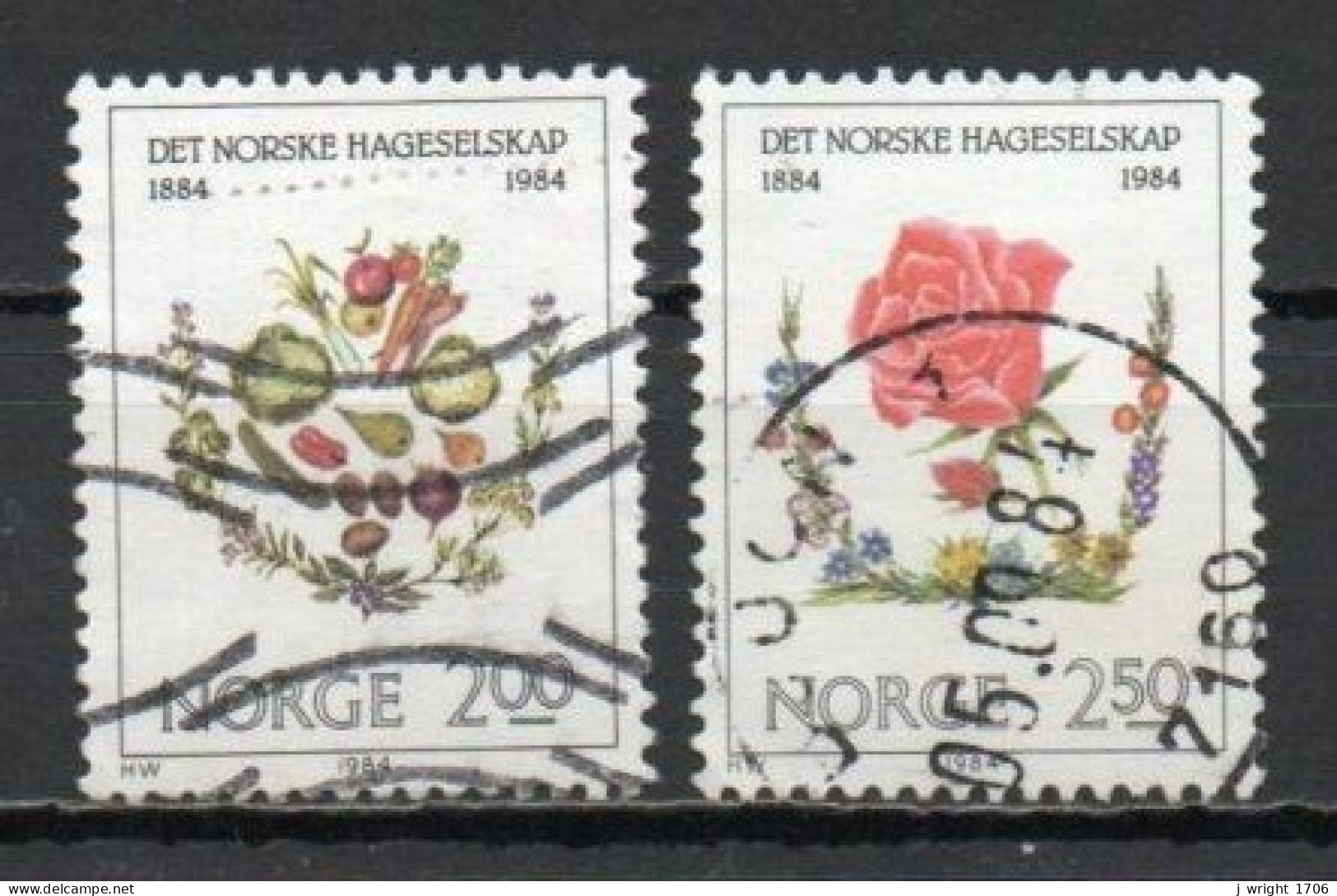 Norway, 1984, Horticultural Society Centenary, Set, USED - Gebraucht