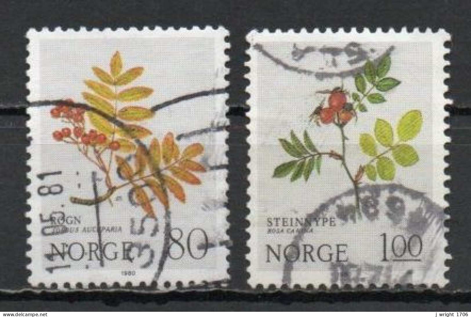 Norway, 1980, Mountain Flowers, Set, USED - Used Stamps