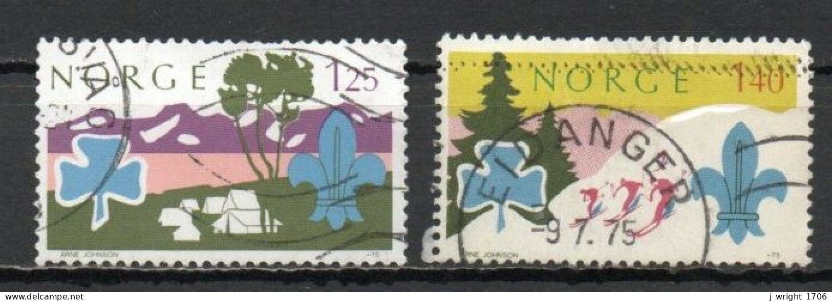 Norway, 1975, World Scout Jamboree, Set, USED - Usados