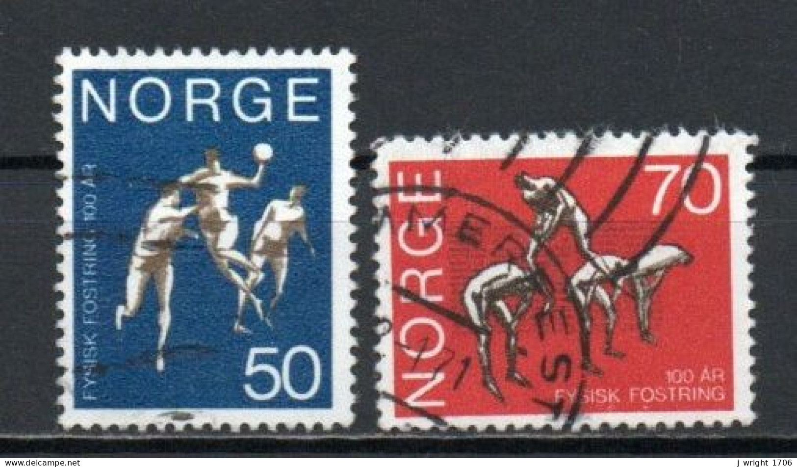 Norway, 1970, Central School Of Gymnastics Centenary, Set, USED - Oblitérés