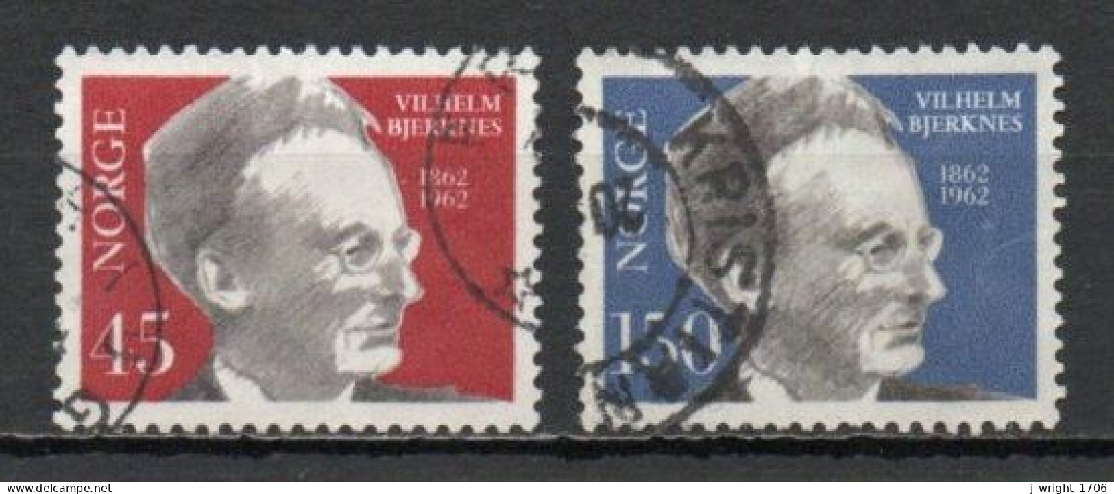 Norway, 1962, Prof. Vilhelm Bjerknes, Set, USED - Usados